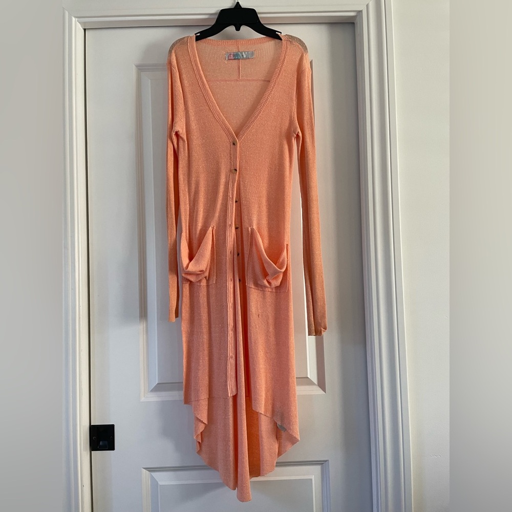 Free People XS long knit cardigan.